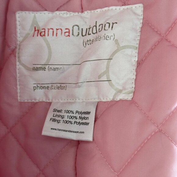 Hanna Andersson Floral Hooded Snowsuit Winter Toddler Girls 80 18 24M 2T Pink - Picture 10 of 14